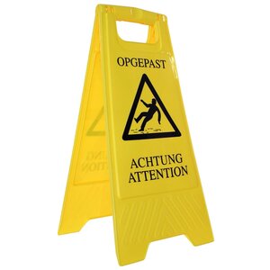 Waarschuwingsbord gladde vloer hoogte 60cm 4-talig