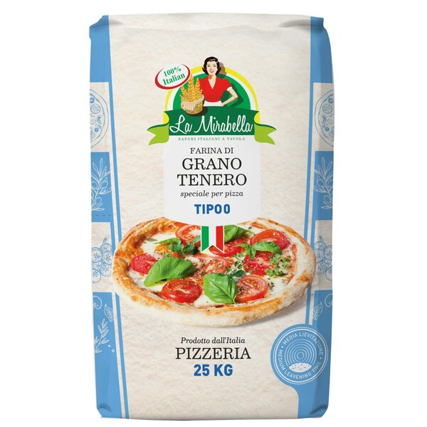 La Mirabella Premium pizzameel Tipo 00, Blu, Italiaans