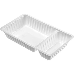 Patatbakjes A20, plastic, wit