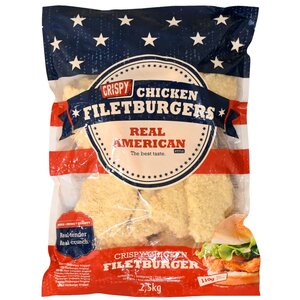 Crispy Filetburger Original 95-100g, Halal, diepvries