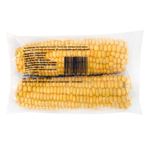 Lydia Maïskolven Zoet, 15cm, 2st, diepvries