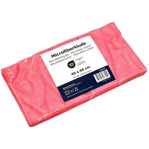 Microvezeldoeken 40x40cm, rood