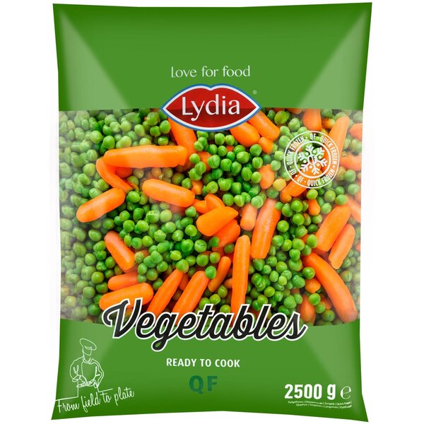 Lydia Erwten/Wortelen Gemengd, diepvries
