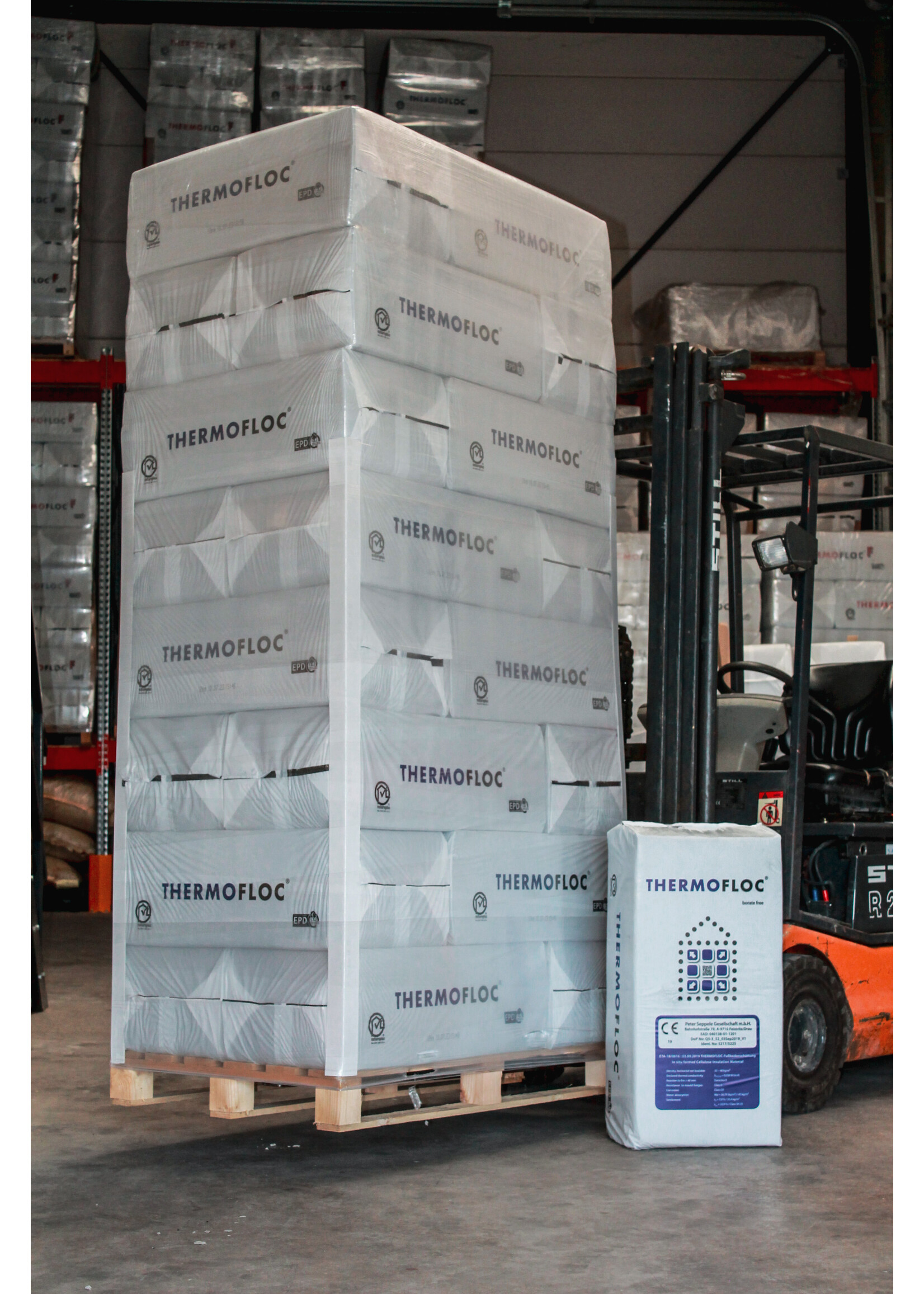 Thermofloc Thermofloc cellulose vloerisolatie