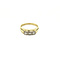 vintage Gouden ring met diamant 14 krt