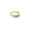 vintage Gouden ring met diamant 14 krt