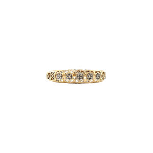 Gold ring with diamond 18 krt