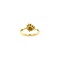 vintage Gold ring with zirconia and sapphire 18 crt