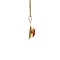 vintage Gold pendant with red coral 18 krt