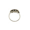 vintage Witgouden ring met parel en diamant 14 krt