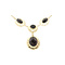 vintage Gold necklace with garnet 14 crt