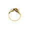 vintage Gold striking ring with rose diamond 14 crt