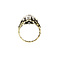 vintage Gold marquise ring with rose diamond 14 crt / 925