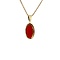 vintage Gold pendant with red coral 14 krt