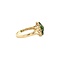 vintage Entourage ring met smaragd en diamant 9 krt