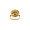 vintage Gouden ring met robijn en parel 14 krt