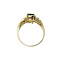 vintage Gouden slagring met saffier diamant 14 krt *Nieuw