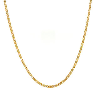 Gold length necklace gourmet 55.5 cm 14 krt