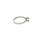 vintage White gold solitaire ring with diamond 14 krt
