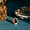 vintage Gouden ring met granaat 14 krt