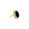 vintage Gold ring with garnet 14 krt