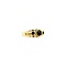 vintage Gold ring with garnet 14 krt