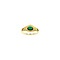 Gouden ring met chrysopaal 14 krt