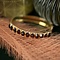 vintage Gold bangle with garnet 14 krt