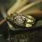 vintage Gold ring with diamond 14 krt