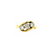 vintage Gold ring with diamond 14 krt