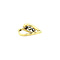 vintage Gold ring with diamond 14 krt