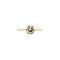 vintage Witgouden solitair ring met diamant 0.90crt. 14 krt