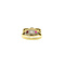 vintage Gold art deco ring with ruby and diamond 14 krt