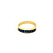 vintage Gold ring with sapphire 18 krt