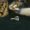 vintage Ring met topaas en zirkonia 9 krt