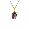 vintage Pendant with amethyst 9 krt