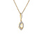 vintage Gold pendant with zirconia and citrine 14 krt