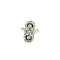 vintage Witgouden prinsessen ring met diamant 14 krt