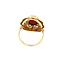 vintage Gold ring with red coral 14 krt