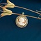 vintage Gold pendant with cameo 14 krt