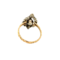 vintage Gold ring with rose diamond 18 krt/925