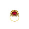 vintage Gouden ring met robijn 14 krt