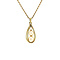 vintage Gold pendant with pearl 14 krt