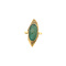 vintage Gouden ring met turquoise 14 krt
