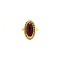 vintage Gold ring with garnet 14 krt