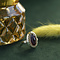 vintage Gold ring with garnet 14 krt