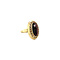 vintage Gold ring with garnet 14 krt