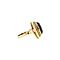 vintage Gold ring with garnet 14 krt