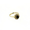 vintage Gold entourage ring with zirconia 14 krt