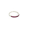 vintage White gold ring with ruby 18 krt